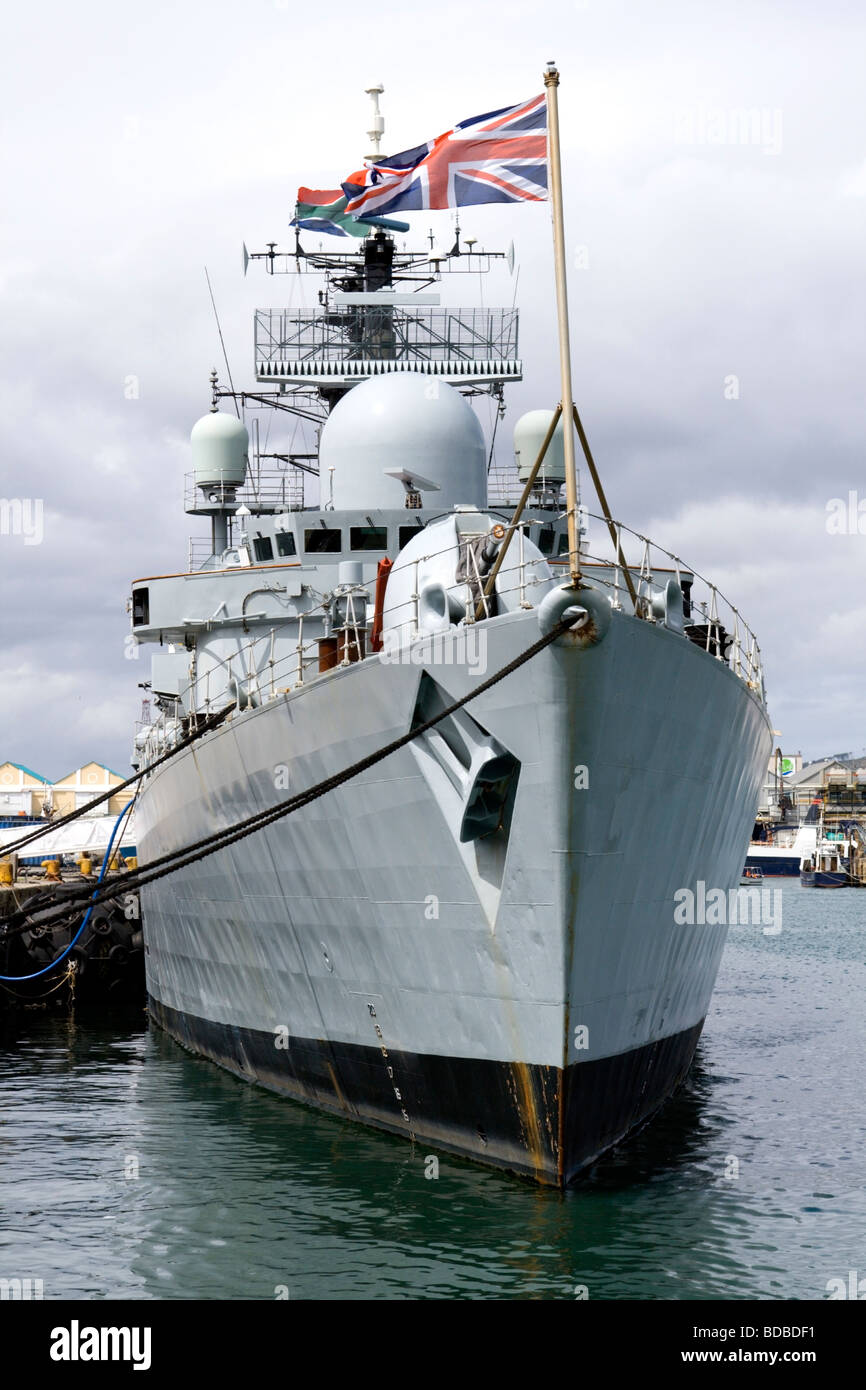 HMS Liverpool der Royal Navy ist ein Typ 42 Zerstörer. Der Stapellauf war am 25. September 1980. Stockfoto