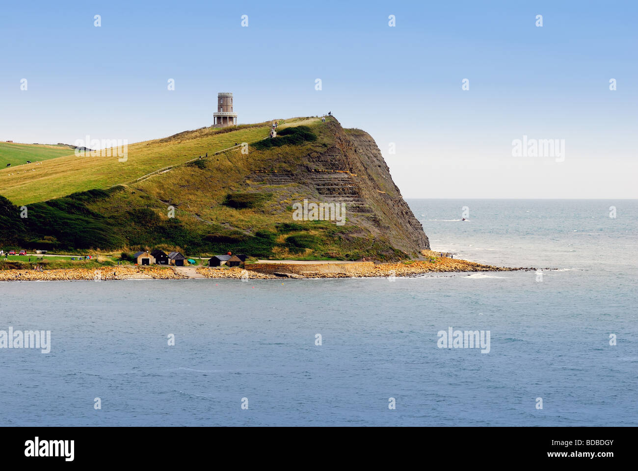 Küste im Kimmeridge Bay Stockfoto