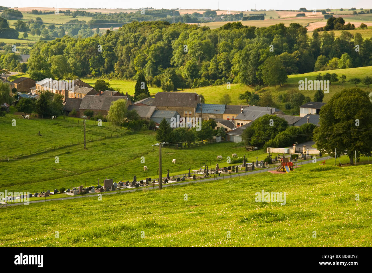 Französisches Dorf Vaux-Villaine, Ardennen, Frankreich, 08 Stockfoto