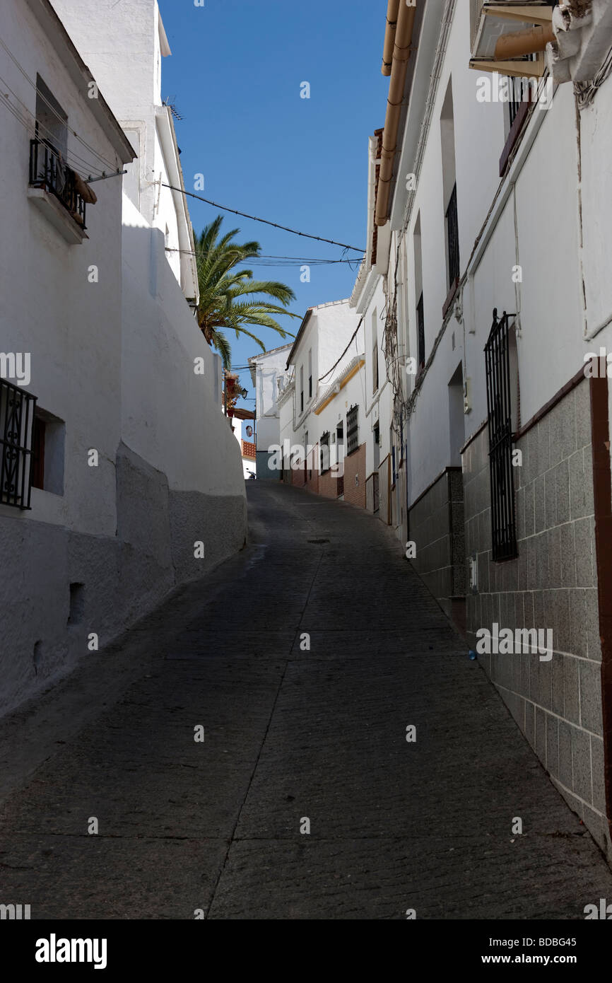 Weiße Dorf Alora. Malaga. Costa del Sol Andalusien. Spanien. Europa Stockfoto