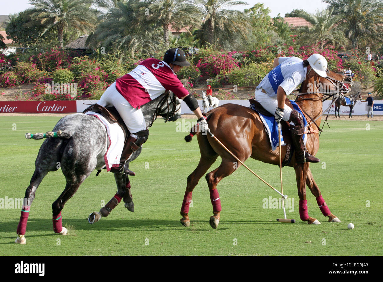 Polo-Match bei Cartier International Dubai Polo Challenge 2007 Stockfoto