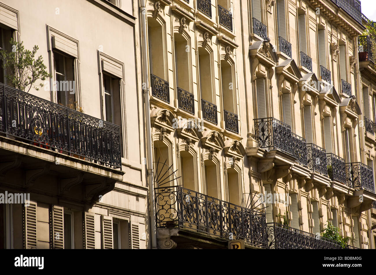 Typisch Paris bauen Architektur und Stile. Stockfoto