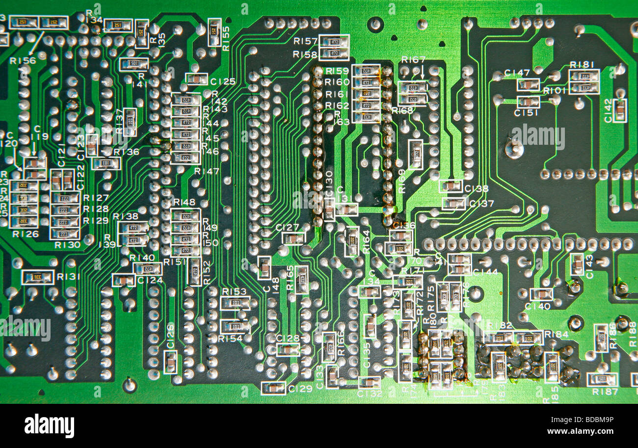 Elektronikplatine Stockfoto