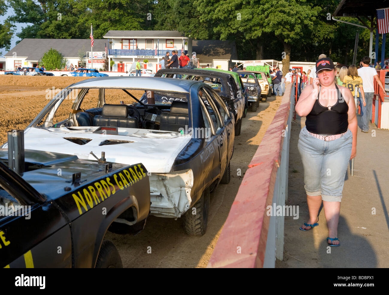 USATennesseeDemolition Derby im Putnam County Fair in Cookeville