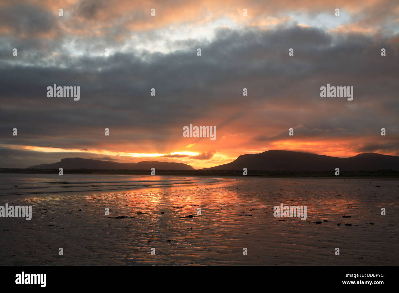 Sunrise Mullaghmore Co. Sligo, Irland Stockfoto
