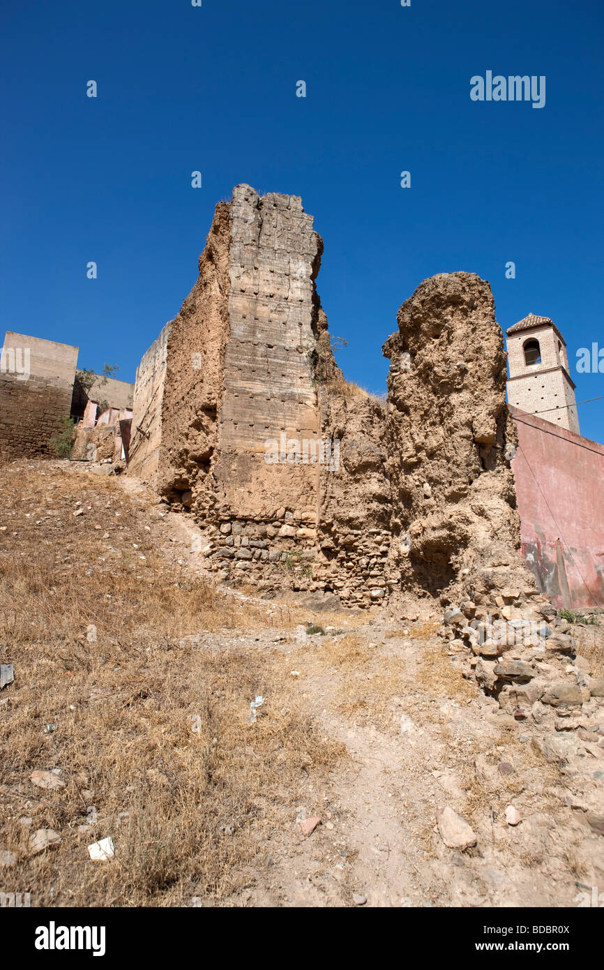 Castillo Arabe Ruinen. Alora. Malaga. Valle del Sol Andalusien. Spanien. Europa Stockfoto