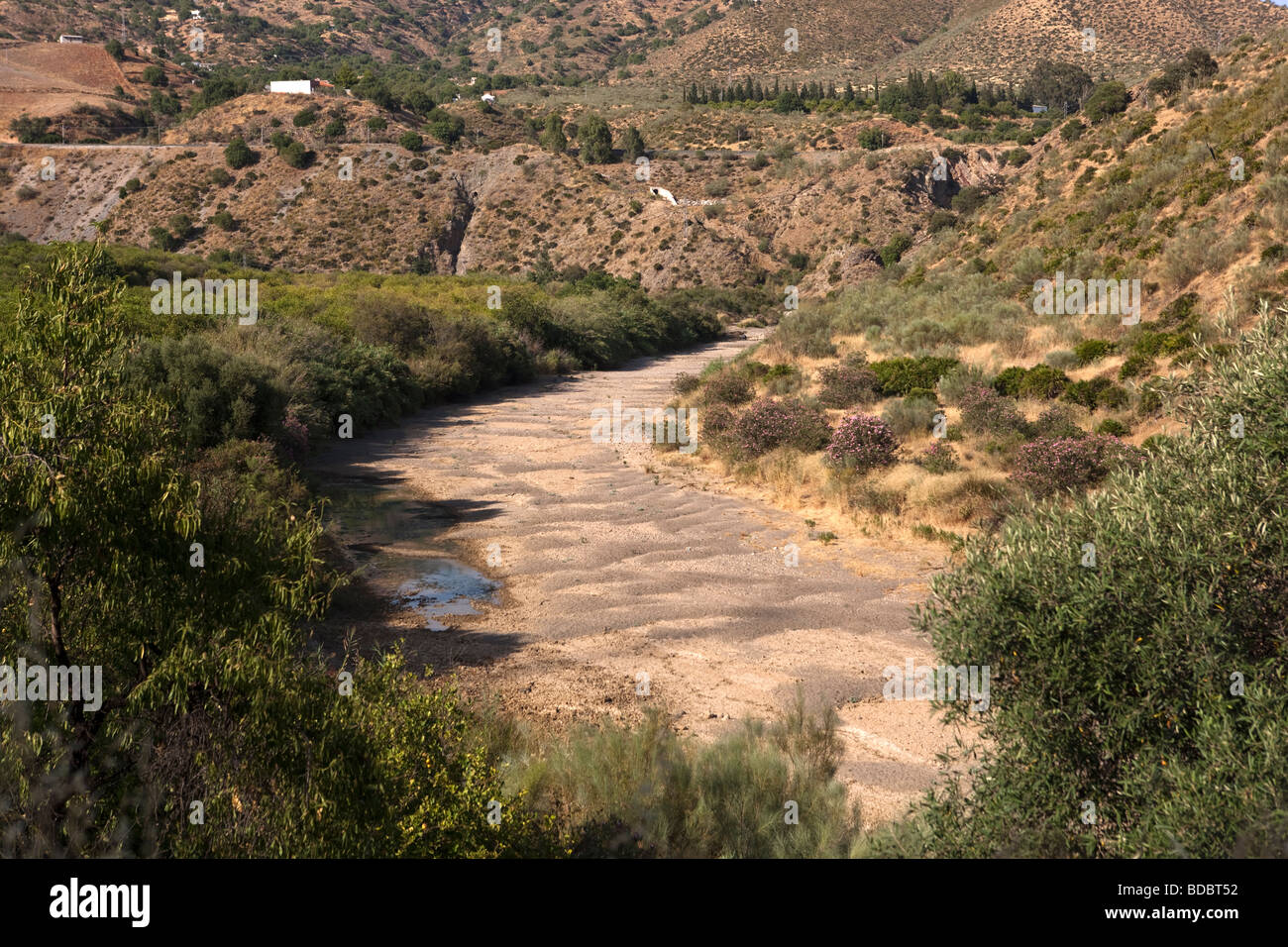 Rio Guadalhorce. Provinz Malaga. Andalusien. Spanien. Europa