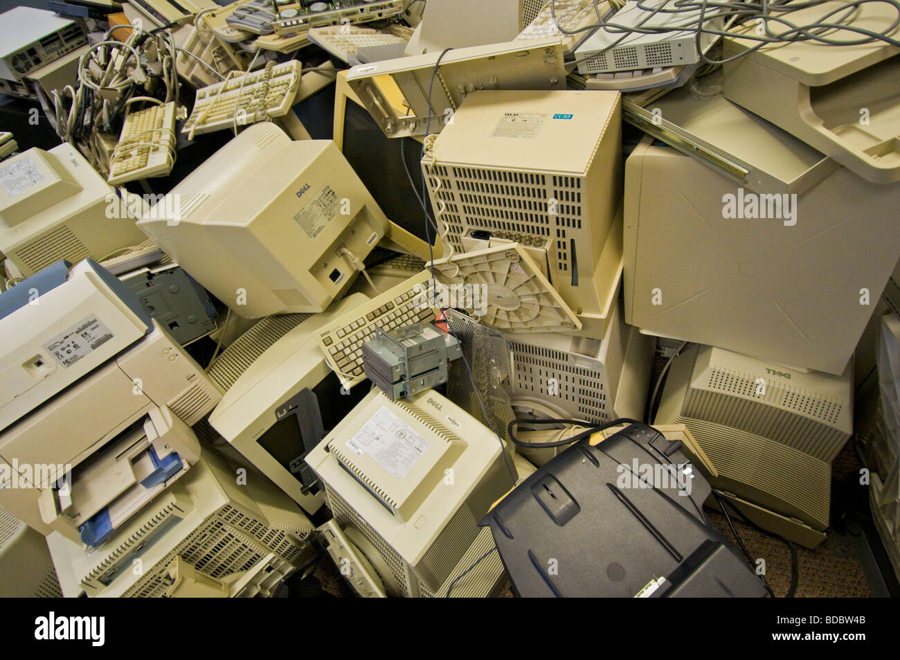 Ausrangierte Computer Stockfoto