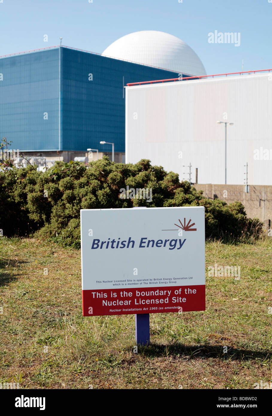 Sizewell B Kernkraftwerk, Suffolk UK. Stockfoto