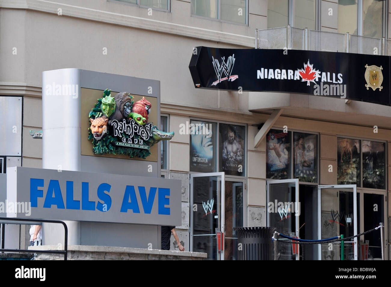 Falls Avenue - Sehenswürdigkeiten in Niagara, Ontario, Kanada Stockfoto