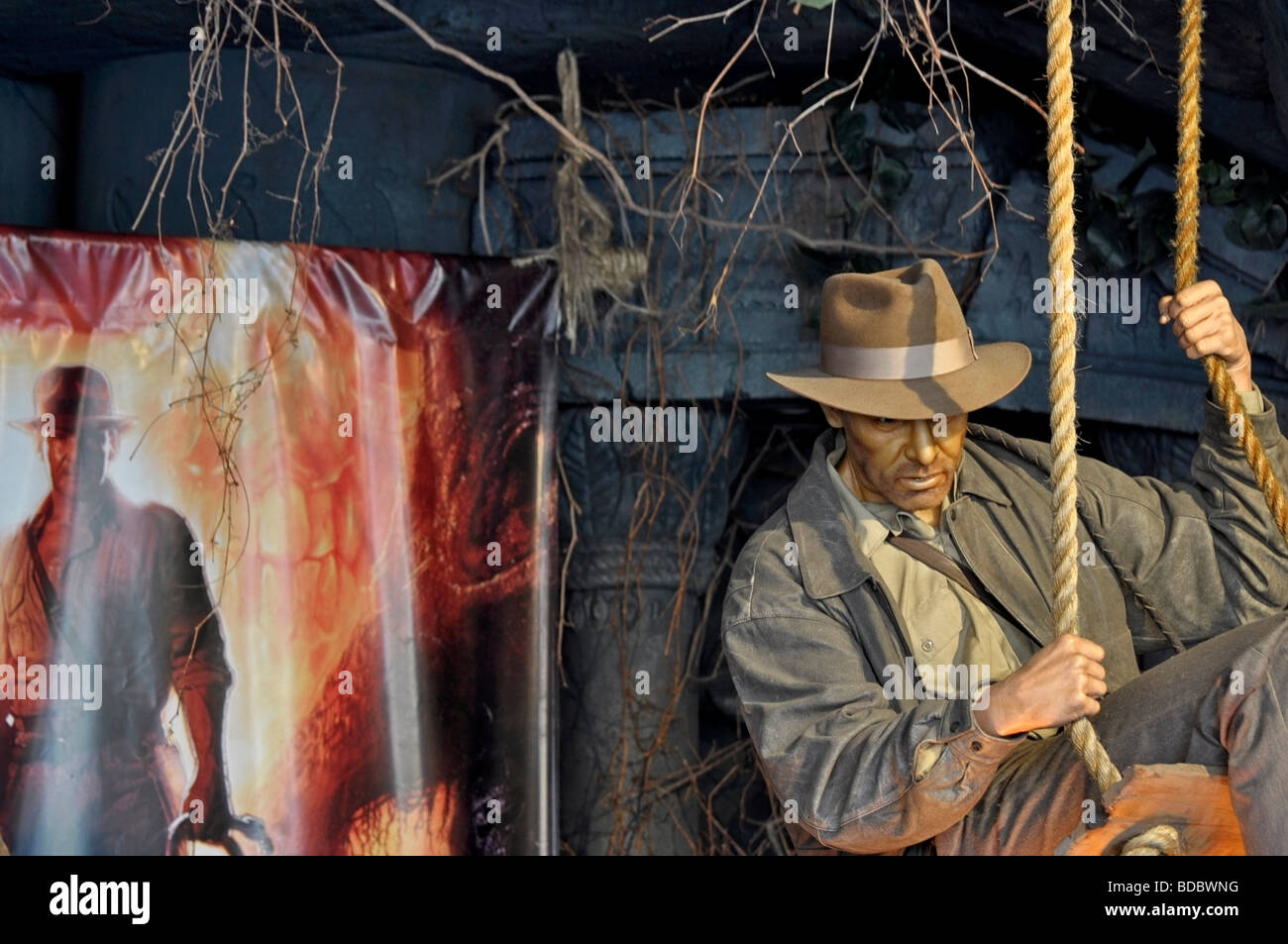 Wachsmodell außerhalb der Movieland Wax Museum am Clifton Hill, Niagara, Ontario Stockfoto