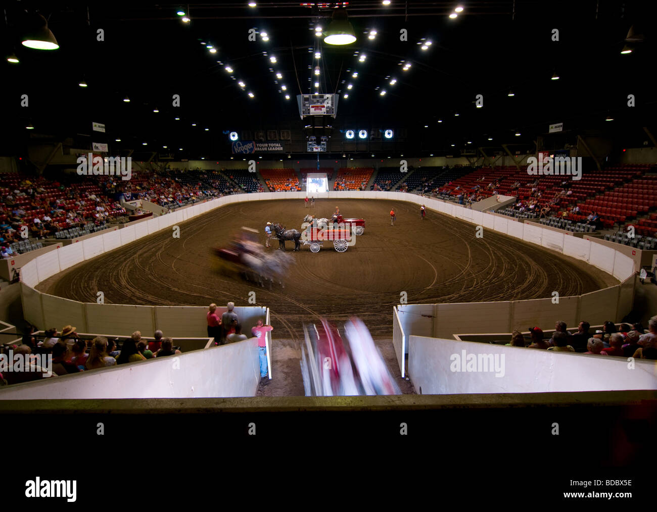 Ohio State Fair. Pferdewagen & zeigen Stockfoto