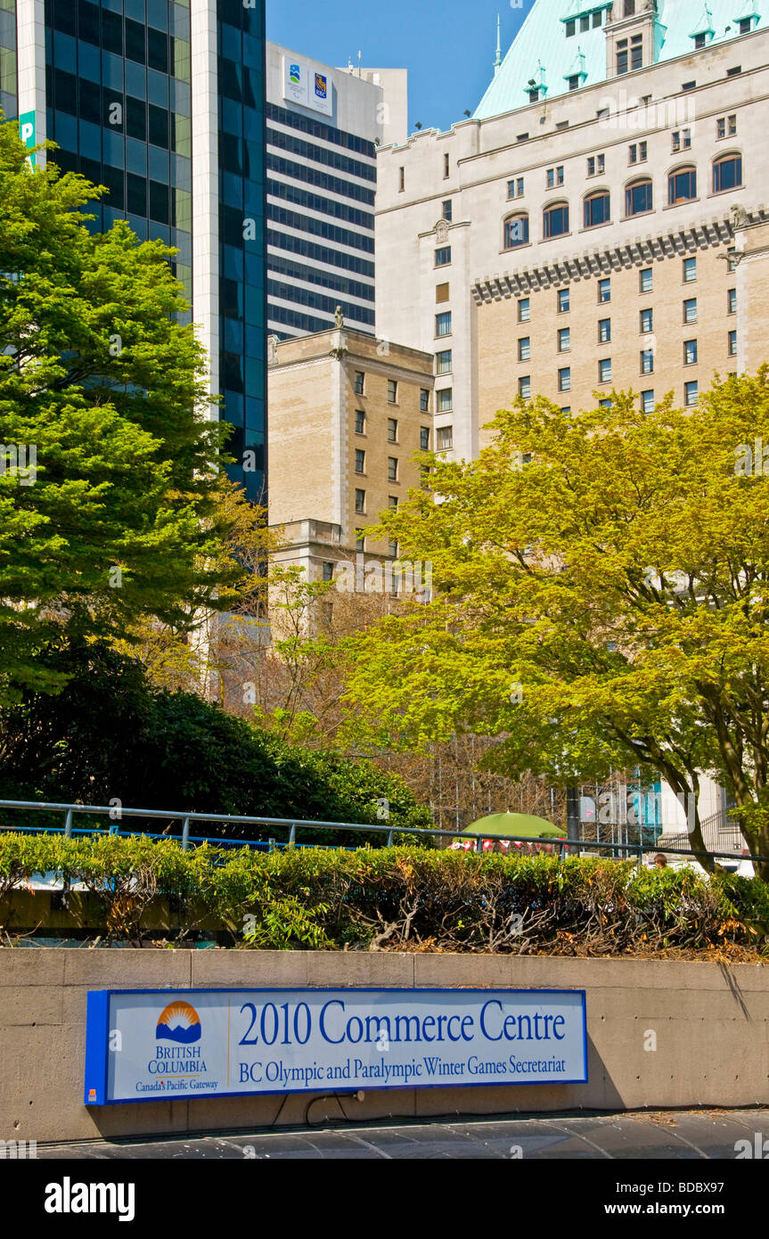 2010-Handelszentrum für die BC Olympische Spiele Vancouver British Columbia Stockfoto