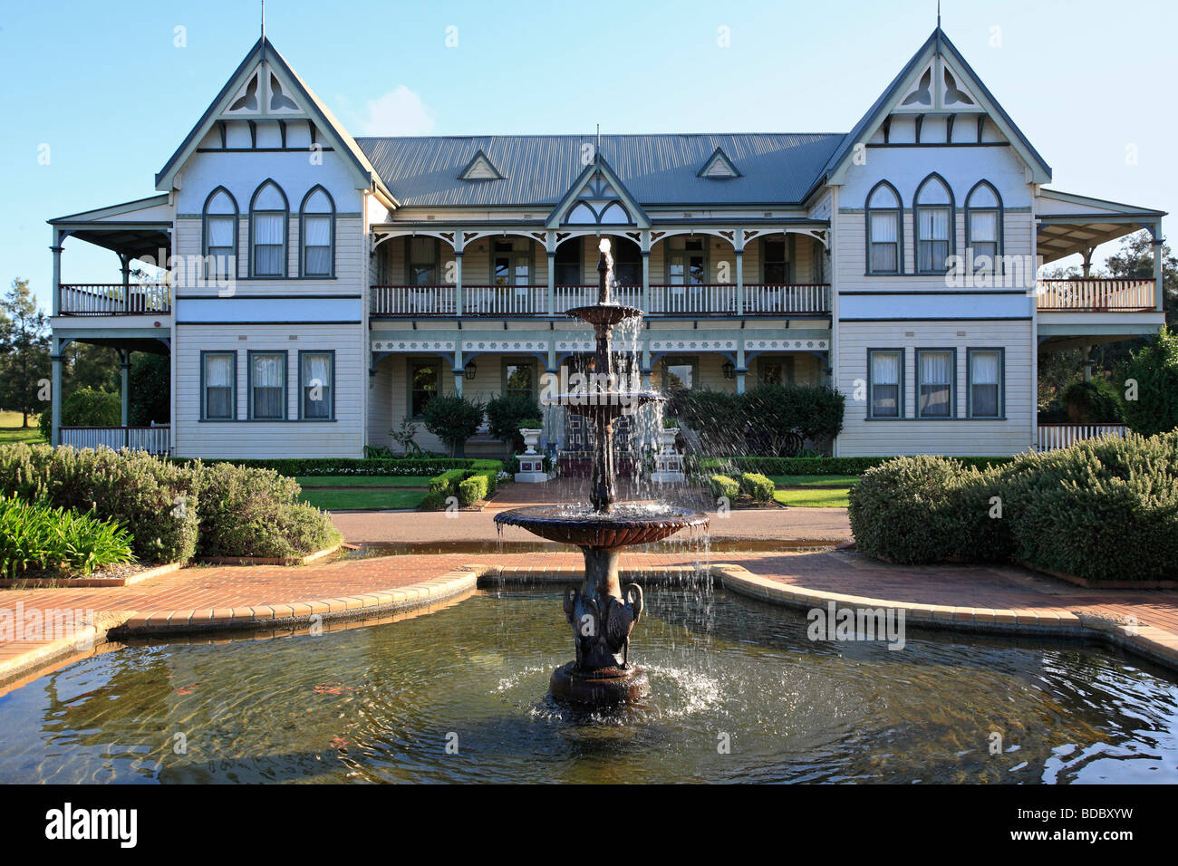 Kloster Hotel Pfefferbaum Weine Hunter Valley New South Wales Australien Stockfoto