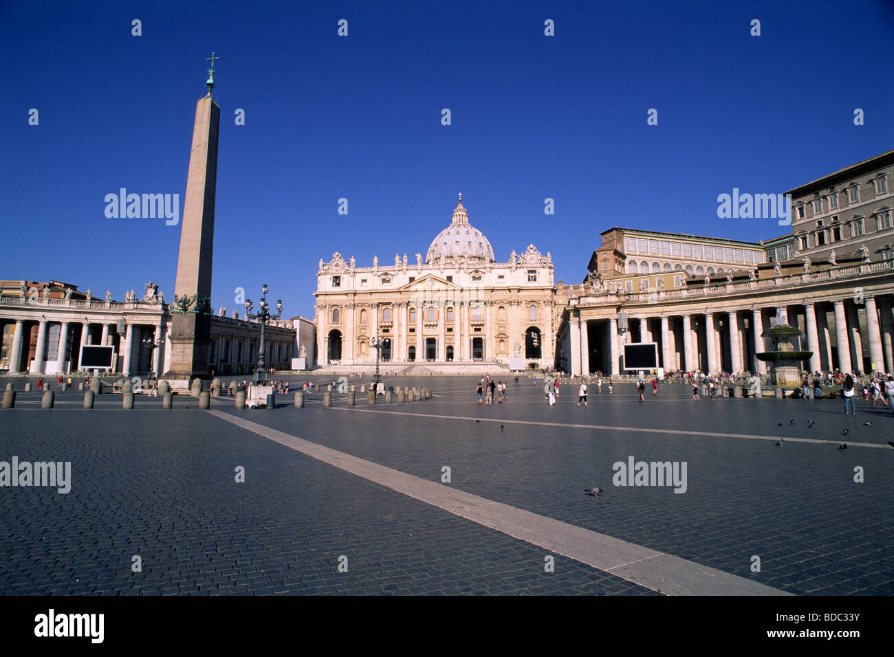 Italien, Rom, Petersplatz, Petersdom Stockfoto