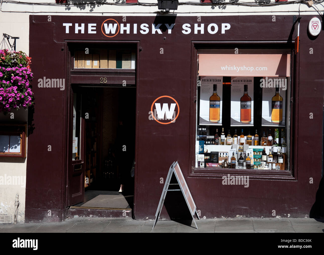 Whisky Shop, Edinburgh, Schottland, UK, Europa Stockfoto