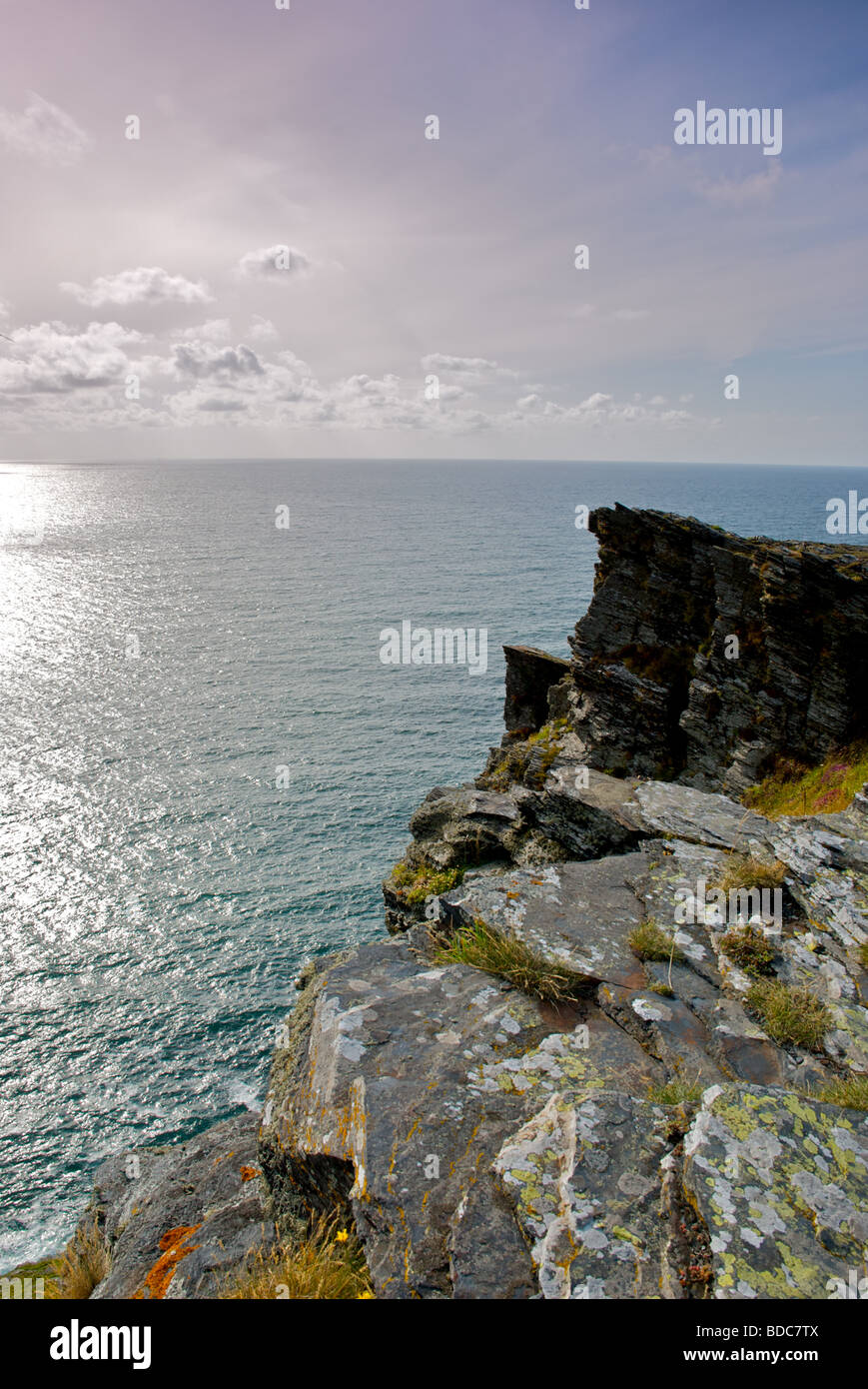 Tintagel und Boscastle Küste, Cornwall, England Stockfoto