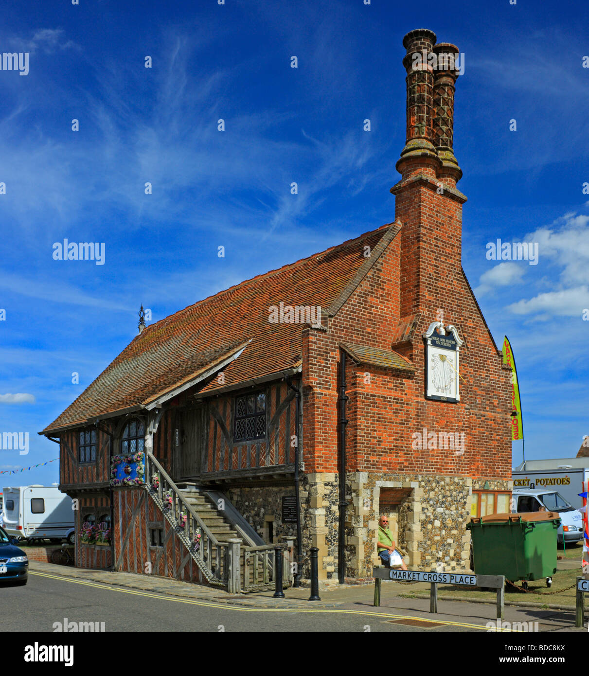 Aldeburgh Rathaus, Moot Hall, Suffolk, East Anglia, England, UK. Stockfoto