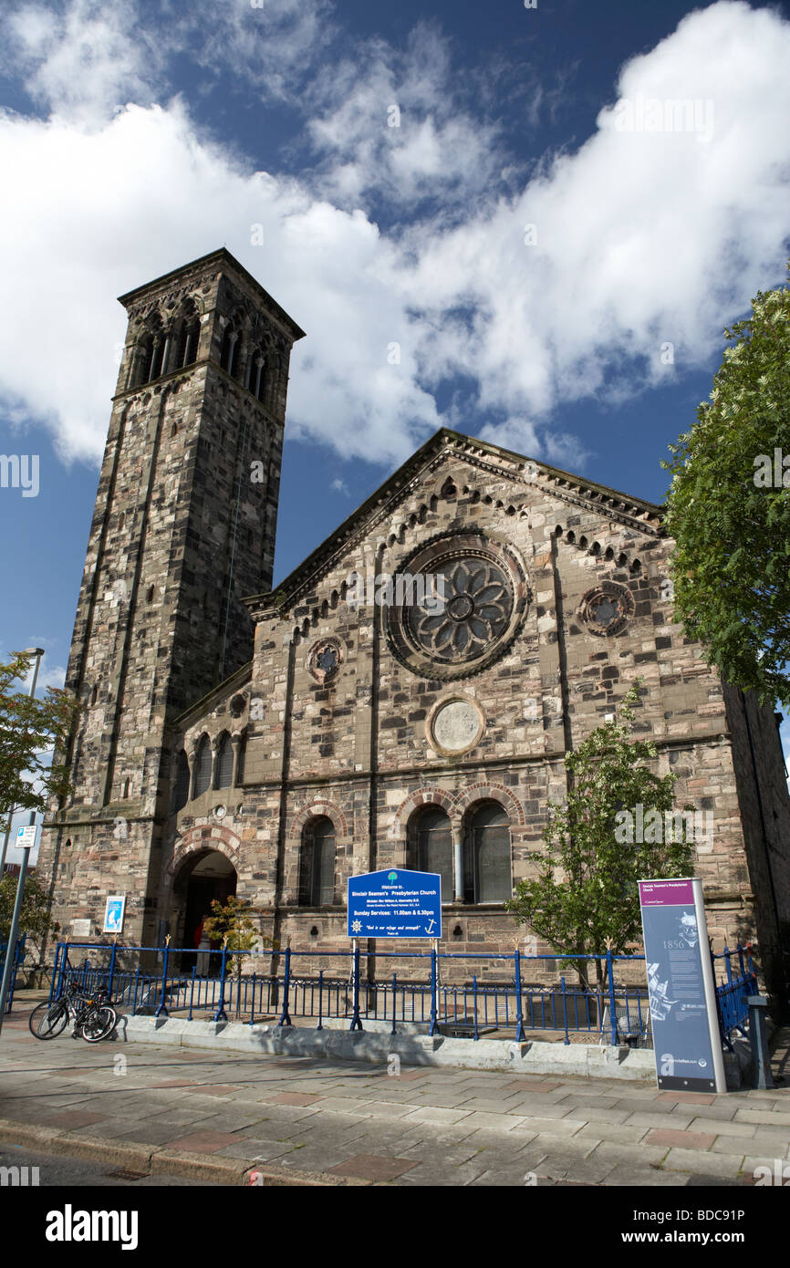 Sinclair politisierte Presbyterianische Kirche Hafen von Belfast Nordirland Großbritannien Europa Stockfoto