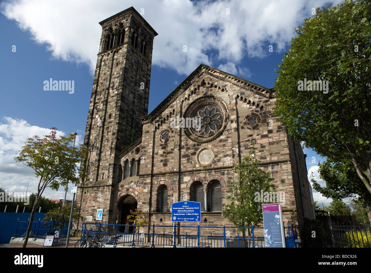 Sinclair politisierte Presbyterianische Kirche Hafen von Belfast Nordirland Großbritannien Europa Stockfoto