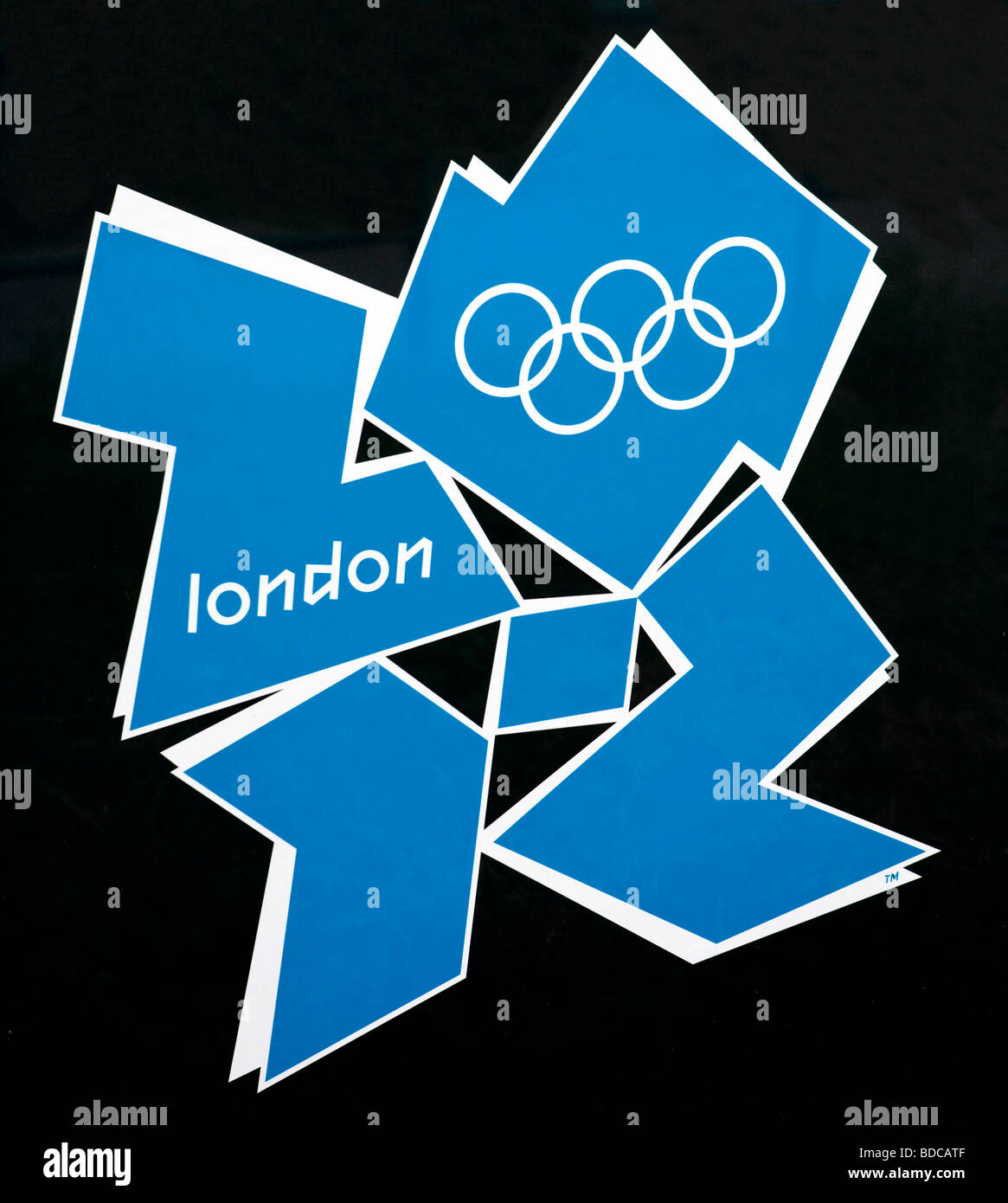 London 2012 Olympische Spiele Logo London Großbritannien Samstag Juli 04 2009 Stockfoto