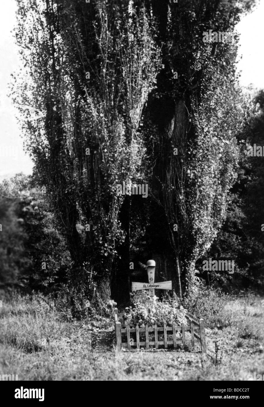 Ereignisse, Zweiter Weltkrieg/Zweiter Weltkrieg, deutsche Wehrmacht, Soldatengrave, Schlacht um Frankreich, Mai 1940, Stockfoto