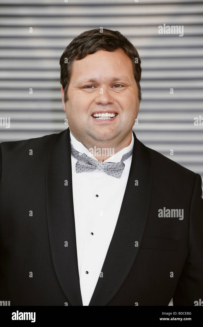 Potts, Paul, * 13.10.1970, britischer Sänger (Tenor), Porträt, Gast in der deutschen tv-Show 'Markus Lanz', Hamburg, 1.9.2008, Stockfoto