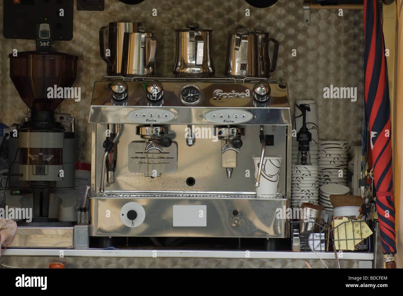 Kaffee Maschine Stockfoto