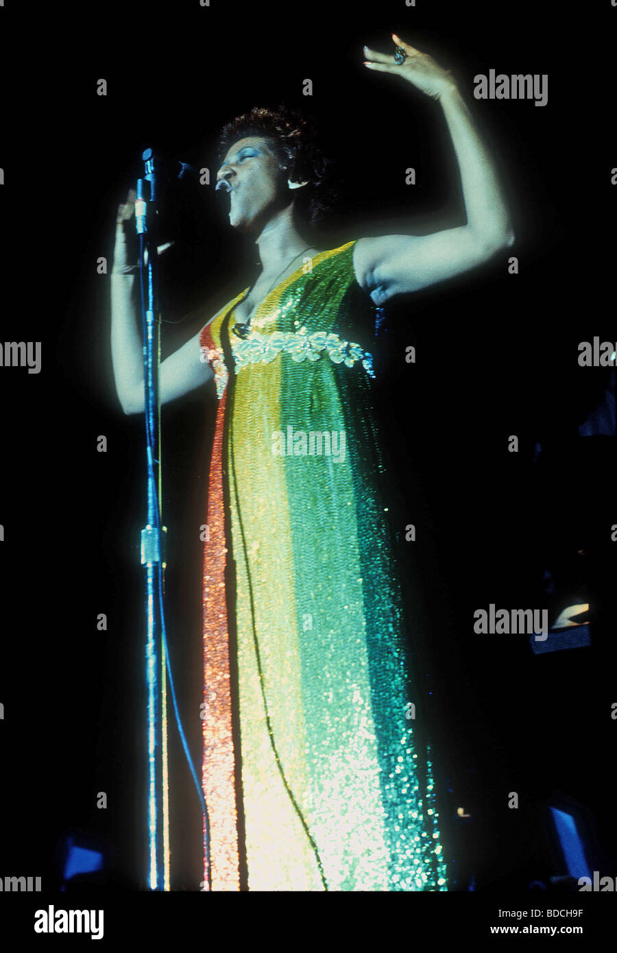ARETHA FRANKLIN - US-Sängerin über 1972 Stockfoto