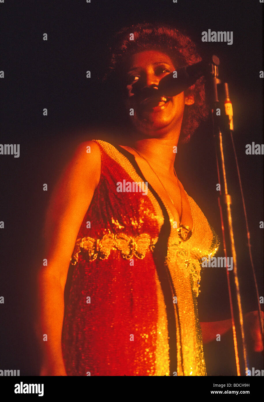 ARETHA FRANKLIN - US-Sängerin über 1972 Stockfoto