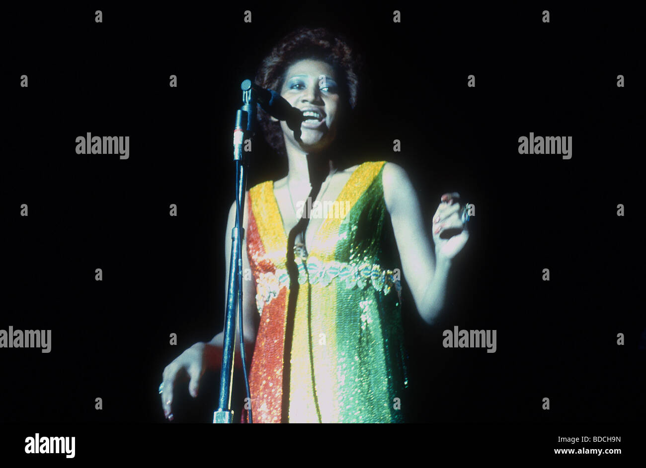 ARETHA FRANKLIN - US-Sängerin über 1972 Stockfoto
