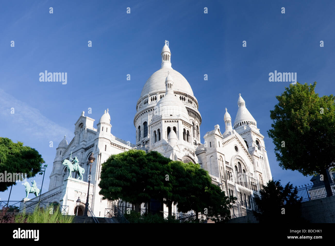 Basilika Sacre Couer am Montmartre in Paris, Frankreich. Stockfoto