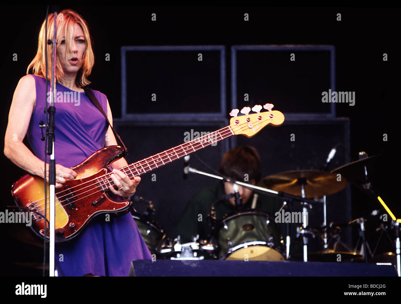 SONIC YOUTH - US-Rock-Gruppe mit Kim Gordon am Bass 1993 Stockfoto