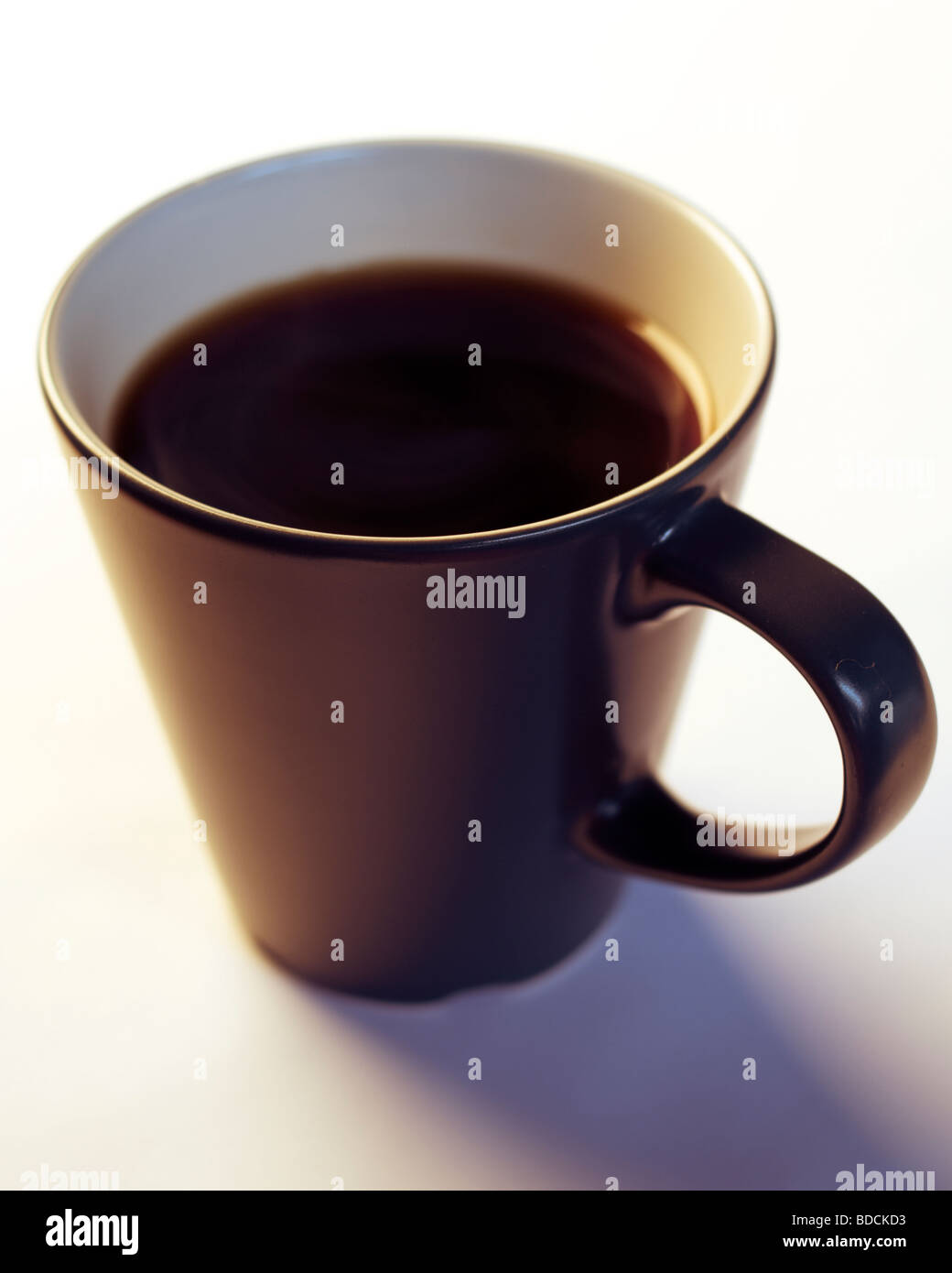 Tasse schwarzen Kaffee. Stockfoto