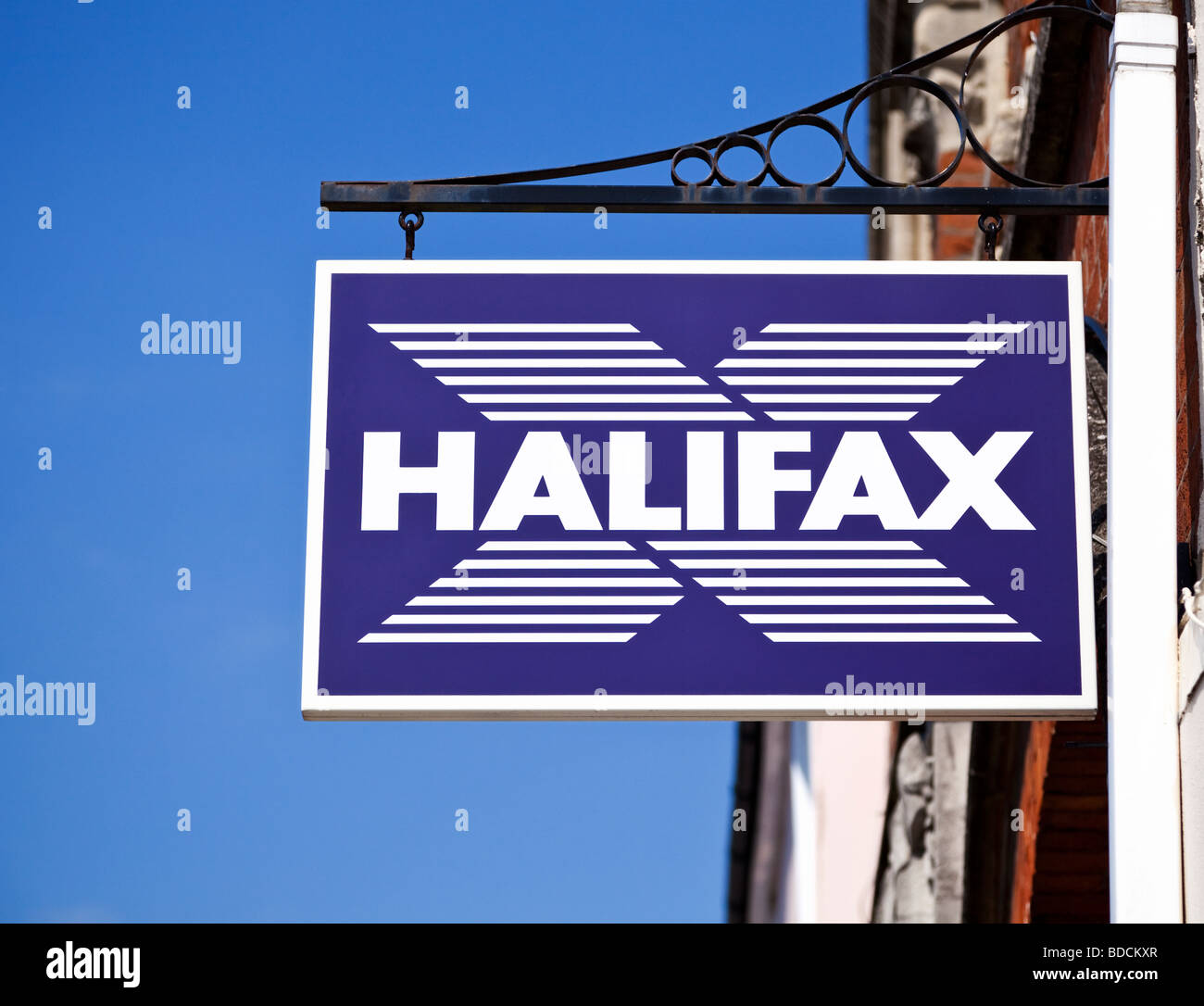 Halifax Bank Logo Zeichen England UK Stockfoto