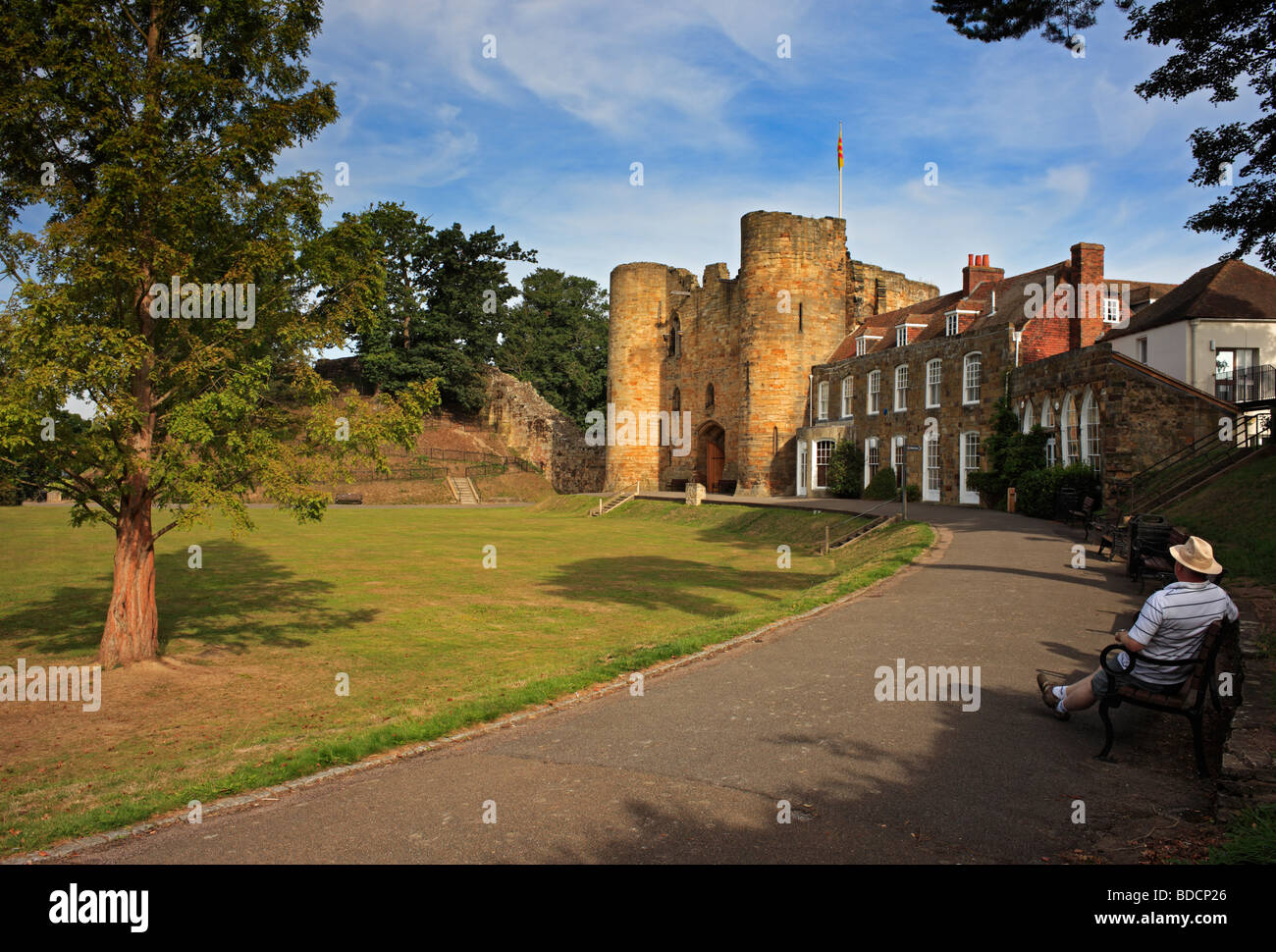 Tonbridge Castle. Stockfoto