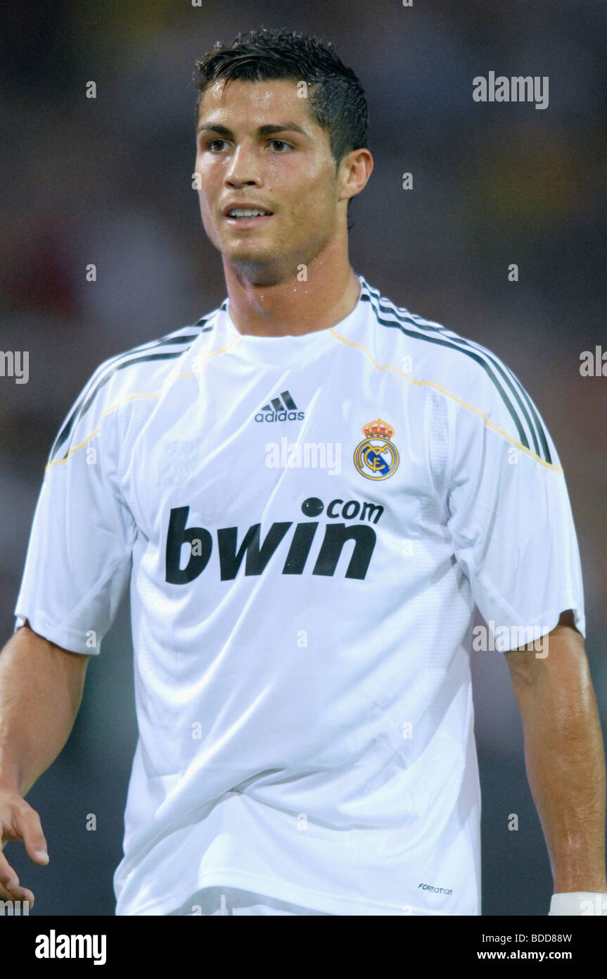 Cristiano Ronaldo (Portugal), Spieler des spanischen Fußballvereins Real Madrid, während eines Spiels gegen Borussia Dortmund. Stockfoto