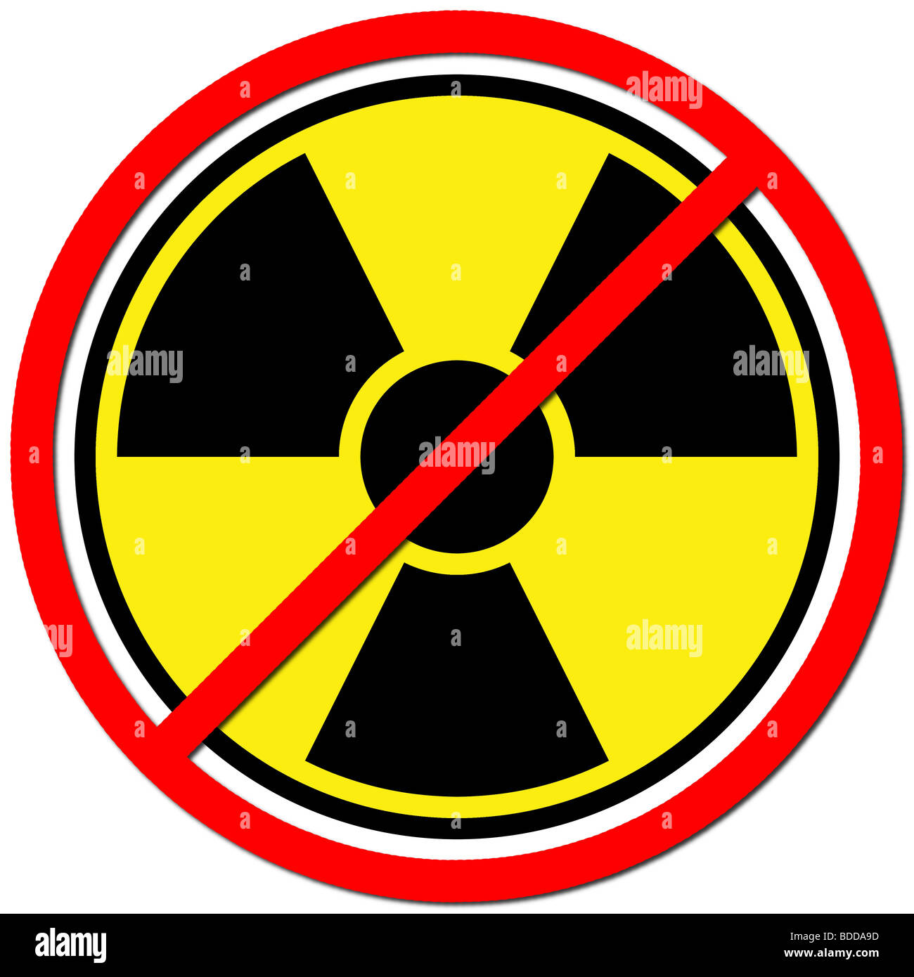 Gegen Atom Stockfoto