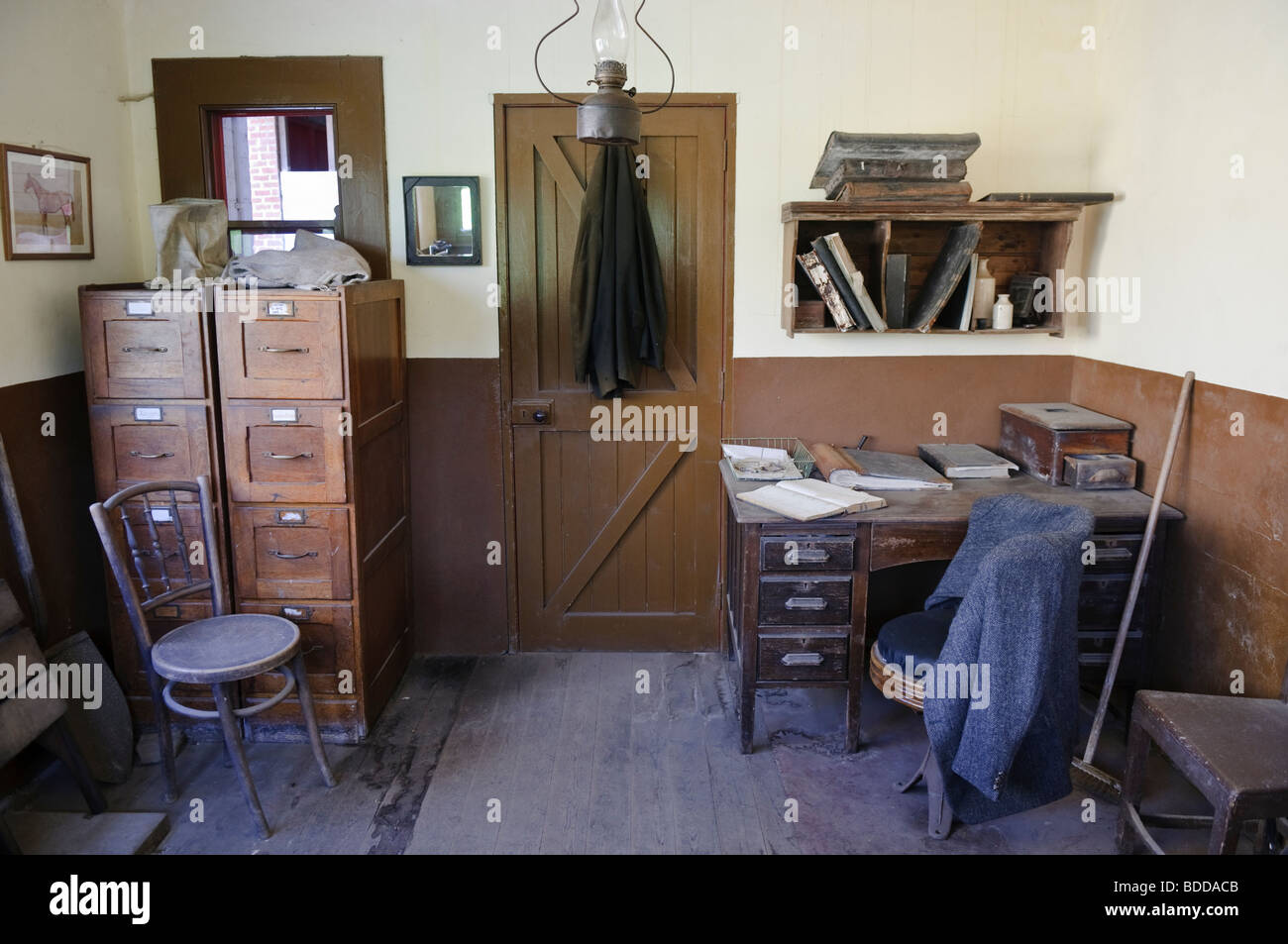 19. Jahrhundert-Büro Stockfoto