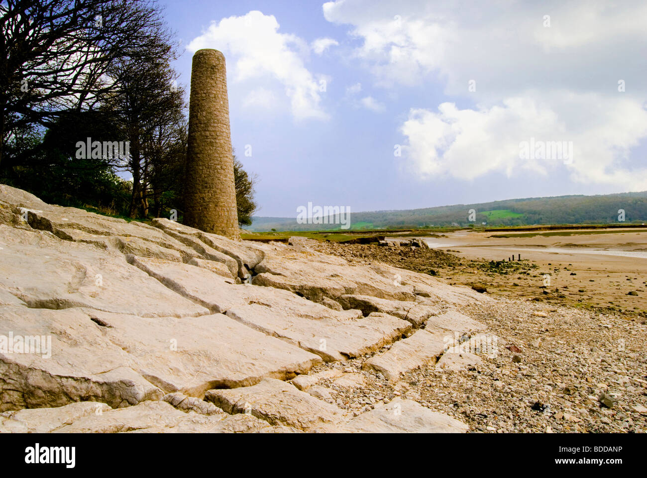 Kalkofen an der Küste Silverdale in Lancashire Stockfoto