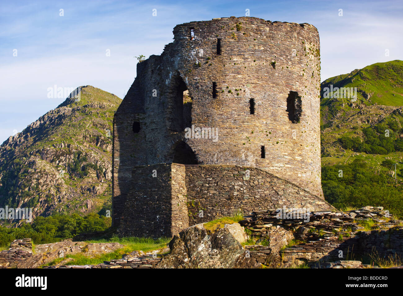Burg Dolbadarn Llanberis Gwynedd Wales Stockfoto
