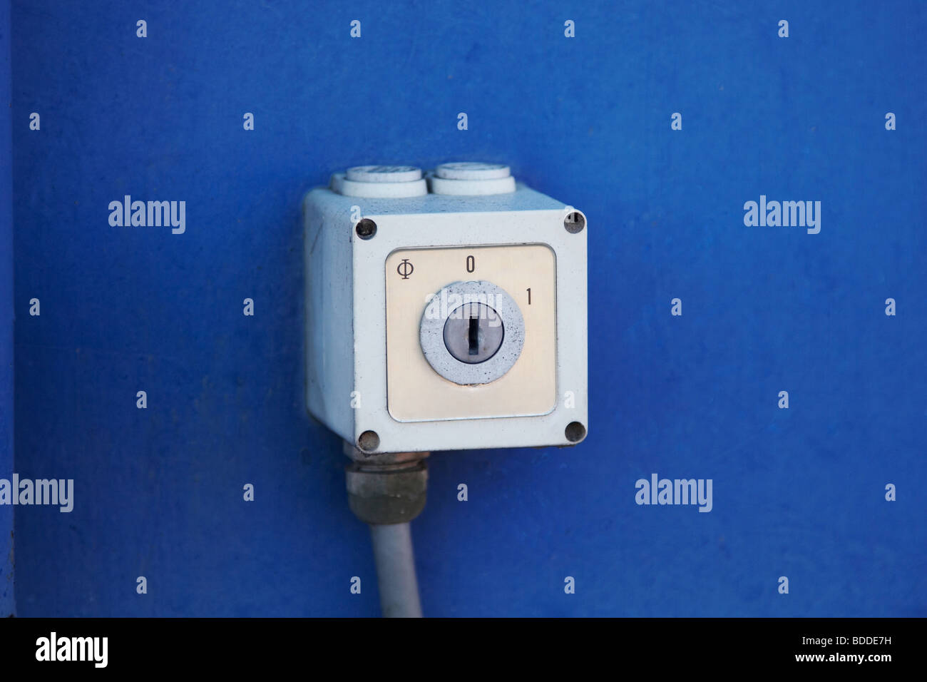Schlüsselschalter Stockfoto