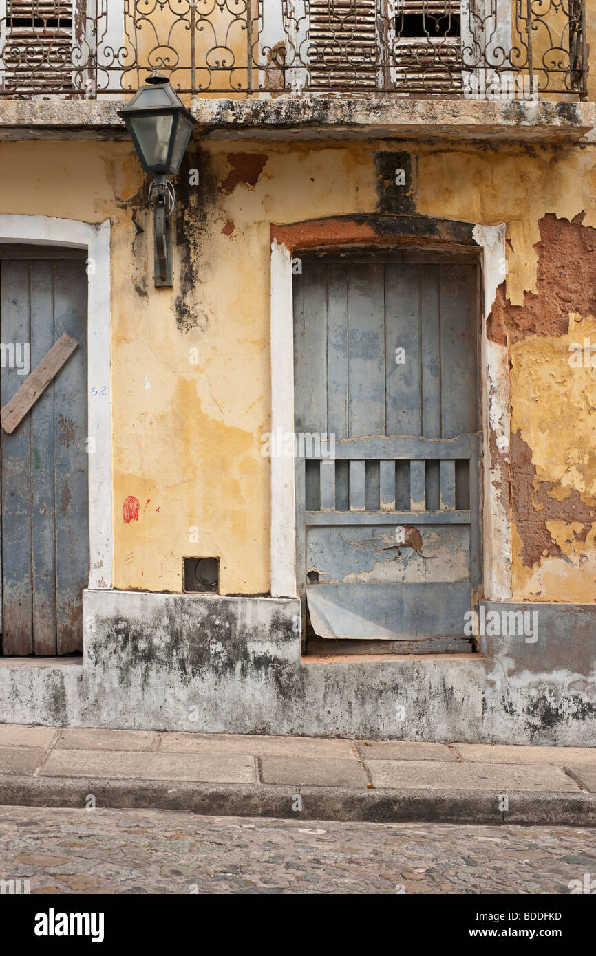 Ansicht eines typischen Hauses in São Luís, Brasilien (Hauptstadt von Maranhão) Stockfoto