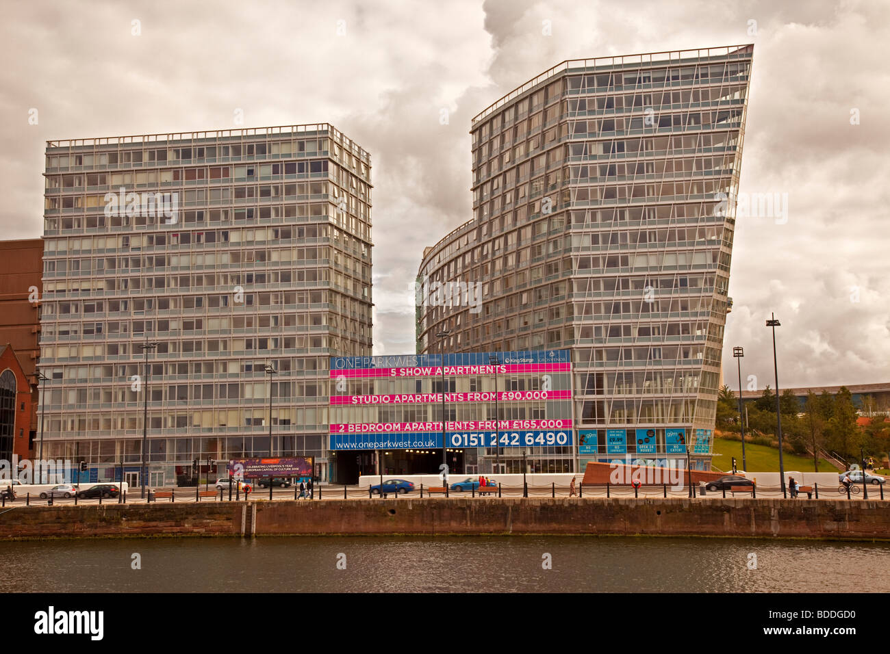 Nummer einer Parkwest, Pier Head, Liverpool, UK Stockfoto