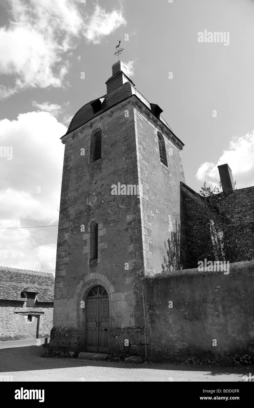 Kirche in Nalliers, Vienne, Poitou-Charentes, Frankreich. Stockfoto