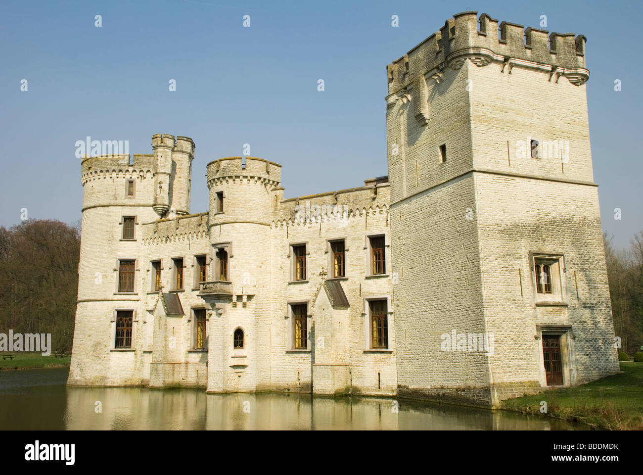 Bouchout Schloß, Belgien Stockfoto