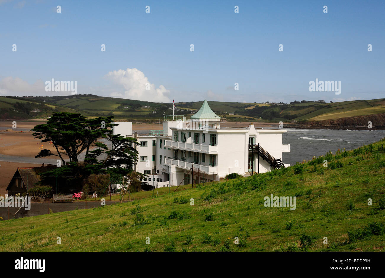 2584. Burgh Island Hotel Bigbury-sur-mer, Devon Stockfoto