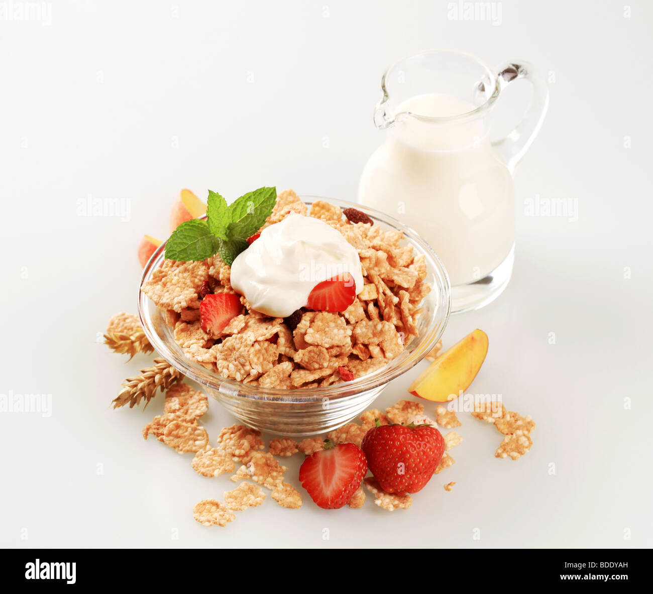 Frühstücks-Cerealien Stockfoto