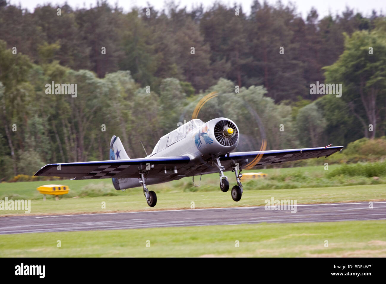 Kosaken aerobatic team Yakolev Yak-52 Stockfoto