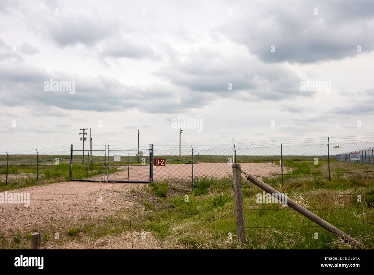 Der Eingang zu einem Minuteman 2 Atomrakete Silo in Kimball (Nebraska), 5. Juni 2009. Stockfoto